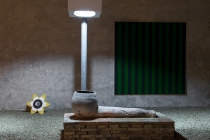 Anabelle Hulaut & David Michael Clarke. Outside-In. Exposition à la Chapelle du Genêteil. Château-Gontier. 2015.