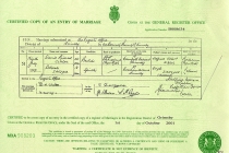 #00004. David Michael Clarke & Deborah Zarzyna. 9 July 1971. Grimsby.