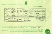 #00006. David Michael Clarke & Marie Danielle. 1 July 1972. Basingstoke, Hampshire.