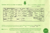 #00009. David Michael Clarke & Loraine Carol Hulme. 21 April 1973. Stoke-on-Trent.
