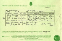 #00015. David Michael Clarke & Jean Elizabeth Bird. 24 August 1974. Longton, Staffordshire.