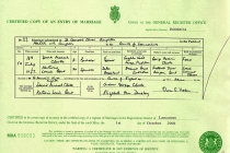 #00036. David Michael Clarke & Katherine Louise Bent. 18 July 1987. Aughton, Lancashire.