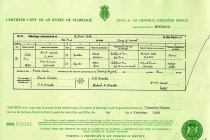 #00042. David Michael Clarke & Flew Suzanne Grounds. 20 June 1992. Ash Priors, Somerset.