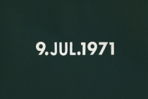 DMC Marriages, 1969-1999, England & Wales [after On Kawara]. 53 date paintings & 53 marriage certificates (duplicata). Acrylic on canvas. 31cm x 22,5cm. 2001
