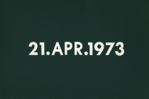DMC Marriages, 1969-1999, England & Wales [after On Kawara]. 53 date paintings & 53 marriage certificates (duplicata). Acrylic on canvas. 31cm x 22,5cm. 2001