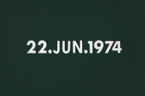 DMC Marriages, 1969-1999, England & Wales [after On Kawara]. 53 date paintings & 53 marriage certificates (duplicata). Acrylic on canvas. 31cm x 22,5cm. 2001