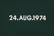 DMC Marriages, 1969-1999, England & Wales [after On Kawara]. 53 date paintings & 53 marriage certificates (duplicata). Acrylic on canvas. 31cm x 22,5cm. 2001