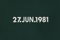 DMC Marriages, 1969-1999, England & Wales [after On Kawara]. 53 date paintings & 53 marriage certificates (duplicata). Acrylic on canvas. 31cm x 22,5cm. 2001