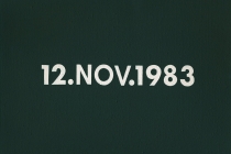 DMC Marriages, 1969-1999, England & Wales [after On Kawara]. 53 date paintings & 53 marriage certificates (duplicata). Acrylic on canvas. 31cm x 22,5cm. 2001