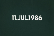 DMC Marriages, 1969-1999, England & Wales [after On Kawara]. 53 date paintings & 53 marriage certificates (duplicata). Acrylic on canvas. 31cm x 22,5cm. 2001