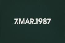 DMC Marriages, 1969-1999, England & Wales [after On Kawara]. 53 date paintings & 53 marriage certificates (duplicata). Acrylic on canvas. 31cm x 22,5cm. 2001