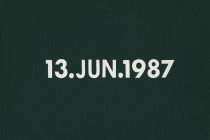 DMC Marriages, 1969-1999, England & Wales [after On Kawara]. 53 date paintings & 53 marriage certificates (duplicata). Acrylic on canvas. 31cm x 22,5cm. 2001