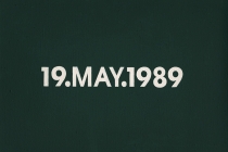DMC Marriages, 1969-1999, England & Wales [after On Kawara]. 53 date paintings & 53 marriage certificates (duplicata). Acrylic on canvas. 31cm x 22,5cm. 2001