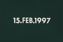 DMC Marriages, 1969-1999, England & Wales [after On Kawara]. 53 date paintings & 53 marriage certificates (duplicata). Acrylic on canvas. 31cm x 22,5cm. 2001