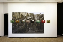Guillaume Janot. Sans Titre, Tableau 1, 2014. Vue de l'exposition: Flying Black Cow Utopia Club. Galérie du Dourven. Trédez-Locquémeau. 2014. Photo: Hervé Beurel.