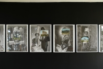 David Liaudet. La Bretagne. Vue de l'exposition: Flying Black Cow Utopia Club. Galérie du Dourven. Trédez-Locquémeau. 2014. Photo: Hervé Beurel.