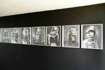 David Liaudet. La Bretagne. Vue de l'exposition: Flying Black Cow Utopia Club. Galérie du Dourven. Trédez-Locquémeau. 2014. Photo: Hervé Beurel.