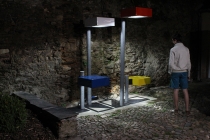 Holophane Judd. Recovered lamposts. 2015. La nuit des musées. Musée d'Art et d'Histoire de Château Gontier, 2016.