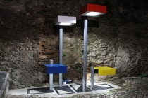 Holophane Judd. Recovered lamposts. 2015. La nuit des musées. Musée d'Art et d'Histoire de Château Gontier, 2016.
