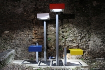 Holophane Judd. Recovered lamposts. 2015. La nuit des musées. Musée d'Art et d'Histoire de Château Gontier, 2016.