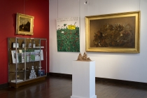 François Courbe, David Shrigley et Charles Le Brun. Exposition: Hotel Particulier. Comissaires: Anabelle Hulaut & David Michael Clarke. Musée d'art et d'Histoire. Château-Gontier. 2005. Photo: Marc Domage.