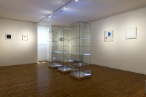 Lucas l'Hermite et Ron Haselden dans la salle Pierre Logé. Exposition: Hotel Particulier. Comissaires: Anabelle Hulaut & David Michael Clarke. Musée d'art et d'Histoire. Château-Gontier. 2005. Photo: Marc Domage.