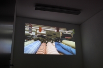 Bertille Bak. Le Tour de Babel, 2014. Vue de l'exposition. Maison Modèle. Collection FRAC Normandie Caen. Radar, Bayeux. 2017. @ David Michael Clarke