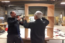 Travail en cours. Atelier de la Ville de Mayenne. 2017. © David Michael Clarke ADAGP.