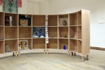 Installation dans l'atelier de l'école d'arts plastique, Le Kiosque, Mayenne. © David Michael Clarke ADAGP.