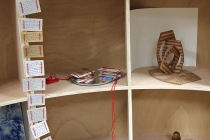 Installation dans l'atelier de l'école d'arts plastique, Le Kiosque, Mayenne. © David Michael Clarke ADAGP.