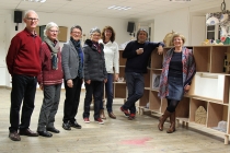 Installation dans l'atelier de l'école d'arts plastique, Le Kiosque, Mayenne. © David Michael Clarke ADAGP.