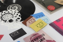 Vitrine: Thierry Weyd & Editions Cactus (detail). Exhibition: Vide Poches. Médiathèque de Château-Gontier. 2015. Photo: David Michael Clarke.