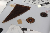 Vitrine: Bertrand Gadenne (detail). Exhibition: Vide Poches. Médiathèque de Château-Gontier. 2015. Photo: David Michael Clarke.