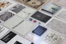 Vitrine: Art et Concept (detail). Exhibition: Vide Poches. Médiathèque de Château-Gontier. 2015. Photo: David Michael Clarke.